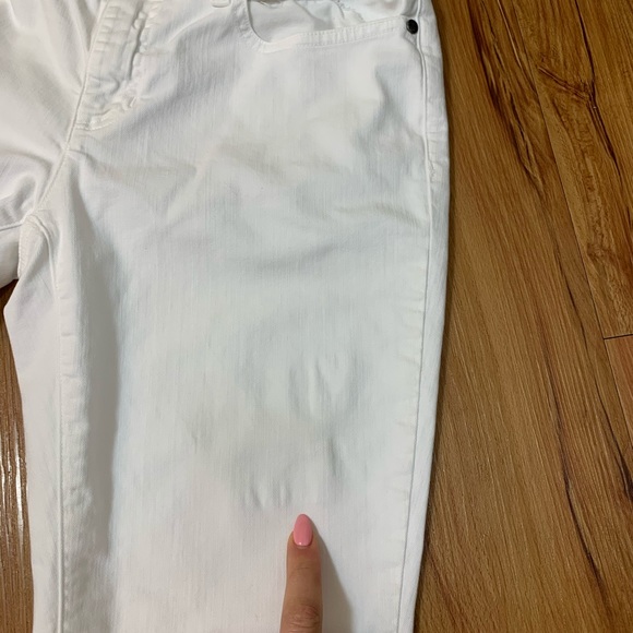Eileen Fisher White Skinny Slim Ankle Jeans - Picture 5 of 11